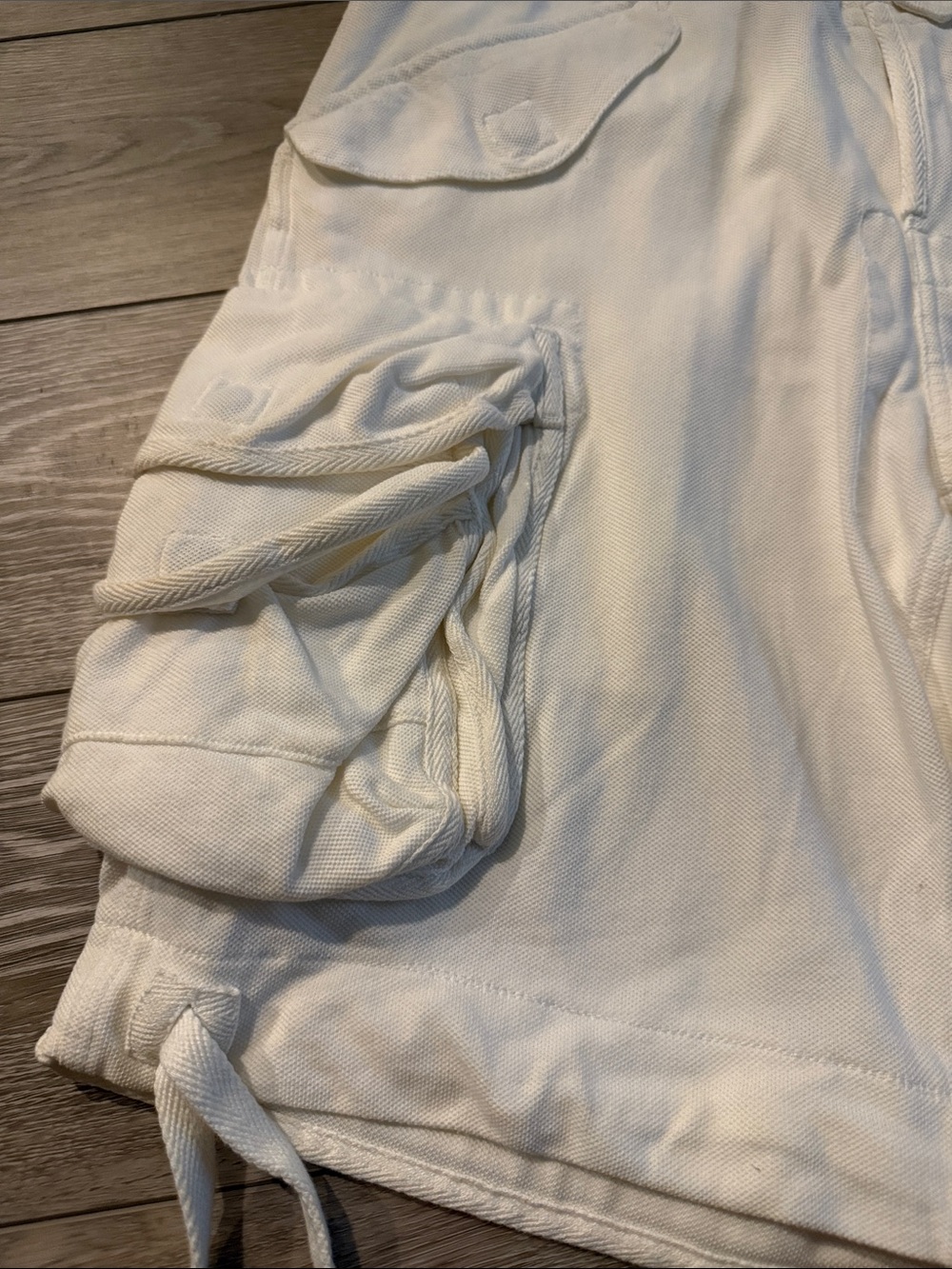Vintage/Y2K Men’s Polo Off-White Cargo Shorts Sz M - Picture 8 of 12